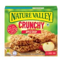 เนเจอร์วัลเล ครันชีกราโนล่าบาร์ รสแอปเปิ้ล 5x42 กรัม - Crunchy Granola Bars Apple Crisp pack 5x42g Nature Valley brand