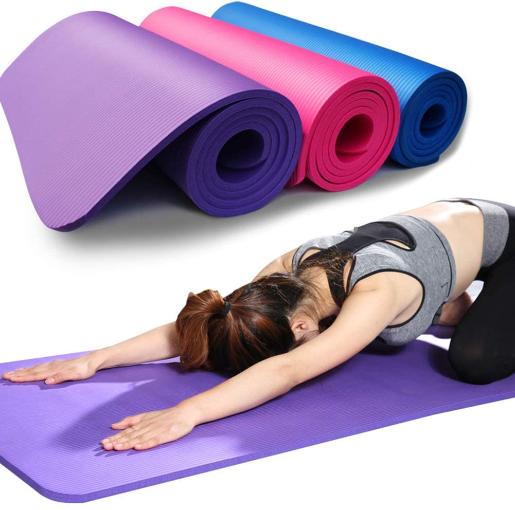 Yoga Mat Exercise Fitness Pilates Camping Gym Meditation Pad Non-Slip Home 