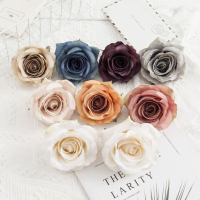 +10PCS Artificial Flowers Wholesale Silk Fake Roses Christmas Decoration for Home Wedding Decorative Wreath Bridal Accessories