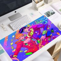 【CW】 Anime Jojo Bizarre Adventure Gaming Mouse Pad Manga Laptop Computer Large Mouse Pad Locking Edge Rubber Unique manga mouse pad