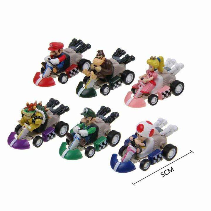 6-ชิ้น-เซ็ต-super-mario-kart-ดึงกลับ-luigi-รถ-mini-action-figure-ของเล่นเด็ก-gift