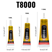 15ML 50ML 110ML T8000 CLEAR Contact กาวอเนกประสงค์อุตสาหกรรมโทรศัพท์หน้าจอ Bonding ซ่อมกระจกกาว T-8000-bcco889