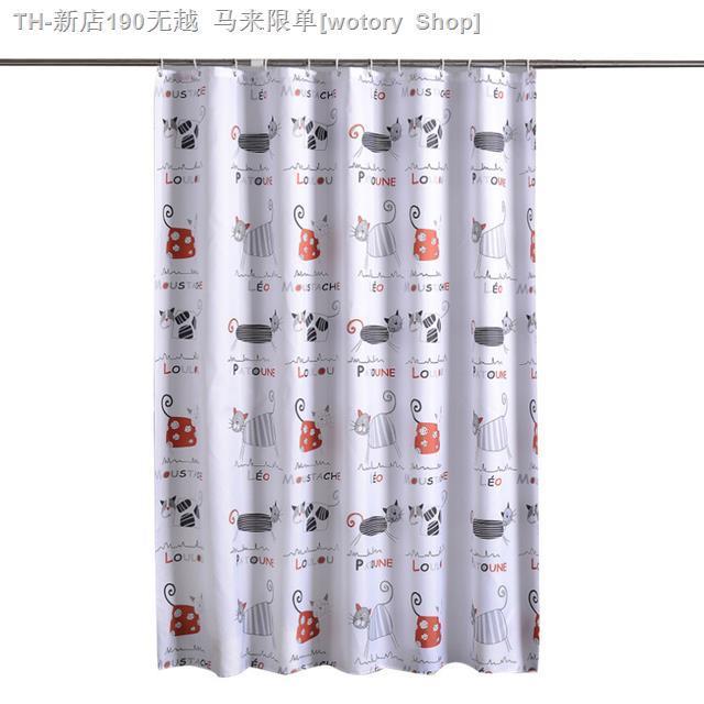 cw-yomdid-cartoon-curtain-pattern-shower-curtains-thickened-polyester-with-12-pcs-hooks