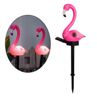 BolehDeals Outdoor Garden Light  Flamingo Solar Lights  Yard Backyard Patio Decorative Lights  Solar Powered Pathway Lights Decorative