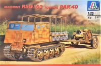 Italeri 1/35 No361 โมเดลรถสายพานลากจูง MAGIRUS RSO  พร้อมปืนใหญ่ PAK40