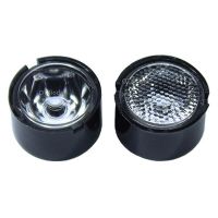 【SALE】 knuculinteg1985 10ชิ้น21.6มิลลิเมตร CREE XPE XPE2 XPG2 XPL XTE 3535 3030 LED เลนส์90องศากรวยสีดำสีขาว H Older สำหรับ CREE พลังงานสูง LED