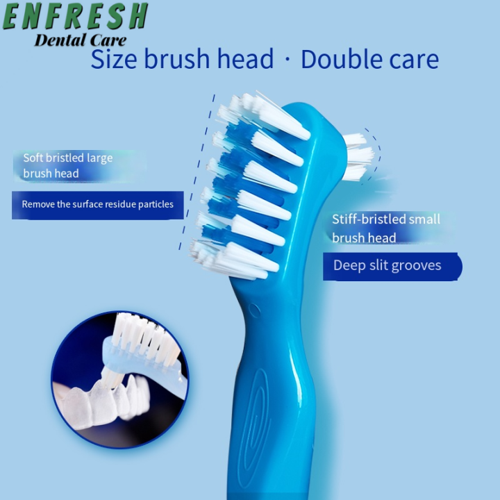 ENFRESH.TA1011 Denture Cleaning Brush Dedicated Denture False Teeth