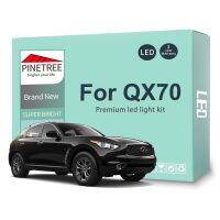 16ชิ้นชุดไฟ Led สำหรับภายในรถยนต์สำหรับ Infiniti QX70 2014 2015 2016 2017ไม่มีข้อผิดพลาด Canbus ไฟตกแต่งภายใน