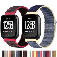 [HOT JUXLLKBKOW 514] สายไนลอนสำหรับ Fitbit Versa/lite/ Versa2สมาร์ทนาฬิกาเปลี่ยนนาฬิกา Correa Loop สร้อยข้อมือ Fitbit Versa 2 Band