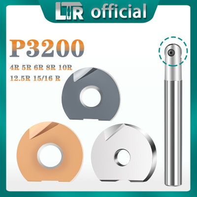 P3200 เม็ดมีดกัดความแม่นยํา T2139 เม็ดมีดกัด D8 D10 D12 D16D20D25 R4 R5 R6 R8 เครื่องตัดปลายบอลพร้อมเม็ดมีดคาร์ไบด์