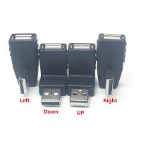 AA USB  Adapter USB Male To Female Extension 90 Degree Right Angled Adaptor For  Laptop PC UP&amp;Down&amp;Left&amp;Right M/F