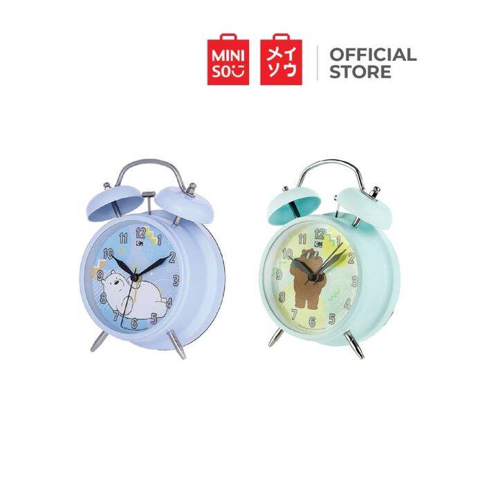 {Jingle alarm clock} Miniso We Bare Bear Alarm Clock (Design 1) Lazada