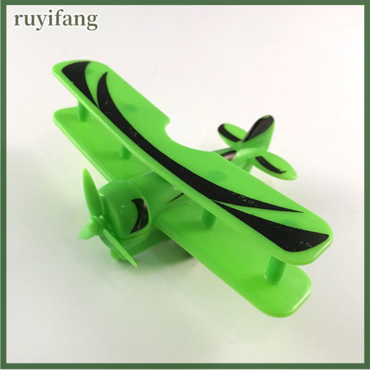 ruyifang-mini-vintage-เครื่องบินพลาสติกรุ่นเครื่องบินเครื่องร่อนเครื่องบินเครื่องบินรุ่นเด็กของเล่น