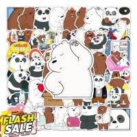 Cute bear 50แผ่น STICKER กันน้ำ สติ๊กเกอร์ ใช้ซ้ำได้ โทรศัพท์มือถื we bare bears 3 หมีจอมป่วน #สติ๊กเกอร์ความร้อน #กระดาษสติ๊กเกอร์ความร้อน   #กระดาษความร้อน  #ใบปะหน้า #กระดาษใบเสร็จ