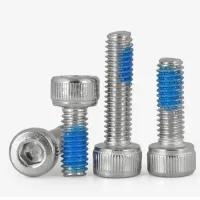 304 Stainless Steel Hexagon Socket Head Cap Screw Anti Loose Glue Screw Shockproof Glue Screw M5 M6 M8