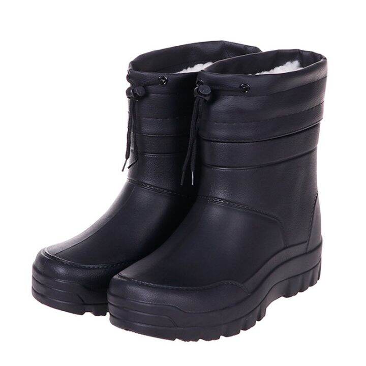 Waterproof Men Rain Boots Lazada.co.th