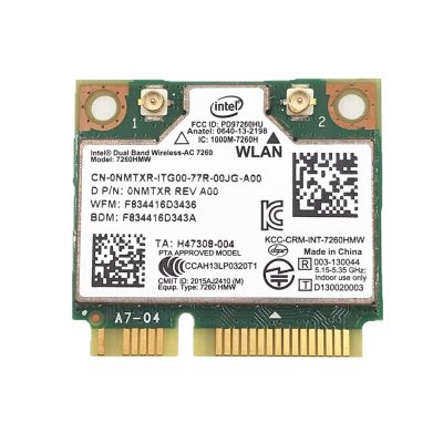 สำหรับ Dual-Band สำหรับ Intel ไร้สาย-AC 7260 7260AC 7260HMW 2.4และ5G 867M BT4.0 MiniPCIe การ์ดแบบไร้สาย WiFi การ์ดเชื่อมต่อเครือข่าย LWK3825