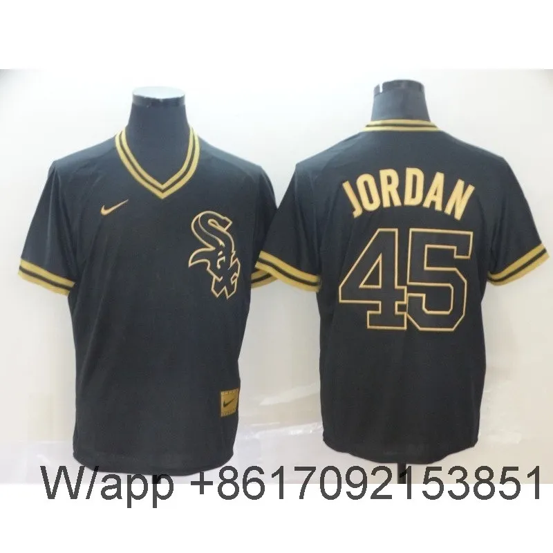 mlb black and white jerseys 45