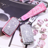 Diamond Car Key Case For Volkswagen VW Passat Golf Jetta Bora Polo Sagitar Tiguan Auto Key Bag Cover Protector with Crystal Keyc