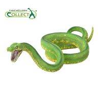 CollectA Green Tree Python Snake ของเล่นคลาสสิกสำหรับเด็กผู้ชายของขวัญเด็ก Animal Model 88962