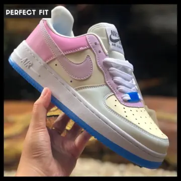 Air Force 1 Custom Low Candy Pastel Pink Purple Blue Shoes Men