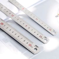 【CC】❆  SIXONE 1 Pc 15 / 20 30 Cm Metal Ruler Functional Mapping Toolschool Office Provides Supplies