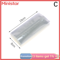 Ministar ถุงพลาสติกน้ำอัดลมน้ำแข็งเกรดอาหาร100ชิ้นถุงไอติมแช่แข็งกล่องใสแบบ DIY ถุงแม่พิมพ์ไอศครีมแท่งน้ำอัดลมน้ำแข็ง