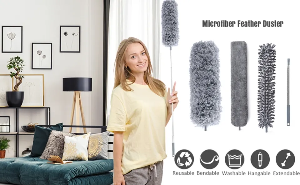 1.42.5M Extendable Cleaning Duster Household Dust Cleaner For Sofa  Chandelier okshelf Dust Brush Home Clean Tools Accessories