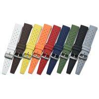 〖Bar watchband〗สายนาฬิกาข้อมือยางเขตร้อนฟลูออโร20มม.,อะไหล่สำหรับ Seiko SRP777J1สายนาฬิกาข้อมือสายรัด FKM 22มม.