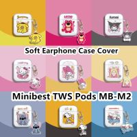 READY STOCK!   For Minibest TWS Pods MB-M2 Case Simple Cartoon Stitch Dog   Alien Dogs for  Minibest TWS Pods MB-M2 Casing Soft Earphone Case Cover