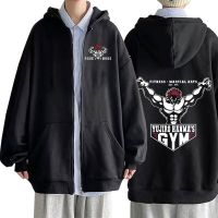 Anime Baki The Grappler Zipper Hoodies Ogre Mode Yujiro Gym Gothic Graphic Hooded Zip Up Sweatshirts Oversize Men Jackets Coats Size XS-4XL