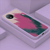 เคสโทรศัพท์พร้อมสำหรับ Y02A Vivo Y02T ไล่ระดับสีของเหลวซิลิโคนรูปสี่เหลี่ยมนิ่มเคสโทรศัพท์เคสวอลเปเปอร์หินกันกระแทก