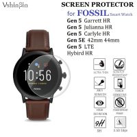 10PCS Screen Protector for Fossil Gen 5 5E/Lte Julianna/Garrett/CARLYLE/Hybird HR Smart Watch Tempered Glass Protective Film