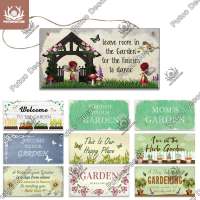 Putuo Decor Garden Wooden Signs Gardening Decorative Plaques Garden Furniture for Garden House Door Decoration Gift of Family