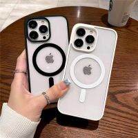 ขายดี YJ99529 - / Magsafe เคสแข็งอะคริลิคผิวด้านโปร่งใสชาร์จไร้สายแม่เหล็กสำหรับ iPhone 13 12 14 Pro Max 11 X XR XS 7 8 Plus ฝาปิด SE