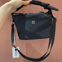 The new 2022 lux bao alar bag advanced sense of portable oblique satchel bag small crowdsourcing 013 black womens shoulder joker