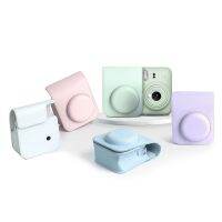 สำหรับ Instax Mini 12กล้องกระเป๋าเดินทางกระเป๋าหนัง PU กระเป๋าสะพายนุ่ม