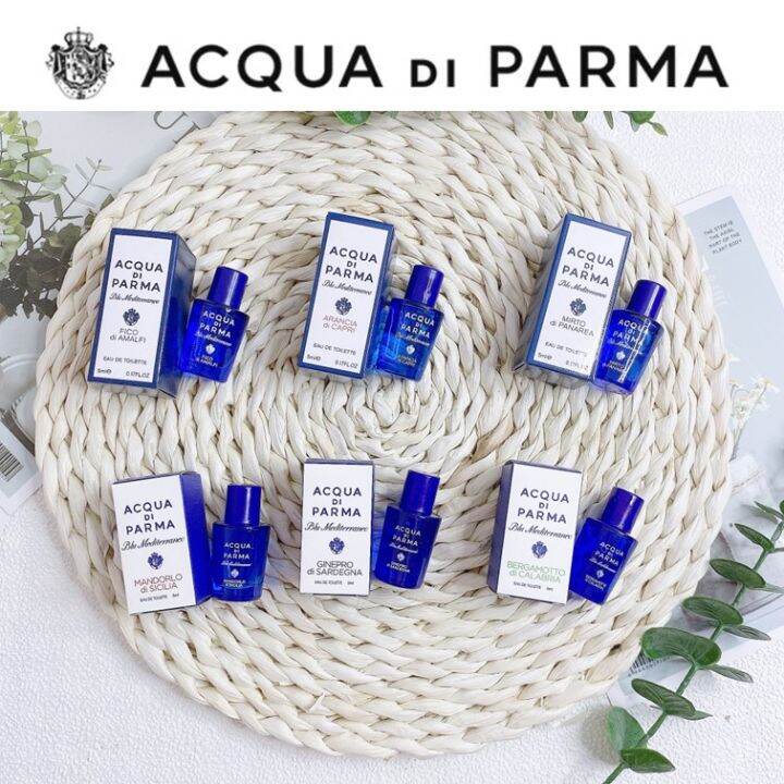 AQUA DI PARMA Blu Mediterraneo EDT Perfume Mini Tester 5ml No Spray Fig Citrus Myrtle Lazada PH