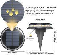 ไฟสนามโซล่าร์ LED กันน้ำไฟสำหรับติดพื้น Lampu Tenaga Surya กลางแจ้งในพื้นดินสำหรับทิวทัศน์ทางเดินสนามหญ้าขั้นบันไดฯลฯ