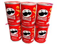 พริงเกิลส์ (6 กระป๋อง) PRINGLES มันฝรั่งแผ่น มันฝรั่งทอดกรอบ รสดั้งเดิม 42 กรัม แพ็ค 6 กระป๋อง