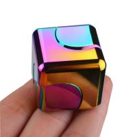 Magnetic Colorful Fidget Spinner Aluminum Alloy Rubiks Cube Decompression Fingertip Gyroscope Creative Children and Adults Gift