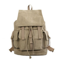 TOP☆PELECE Harajuku style retro trend casual large-capacity washed canvas backpack male and female student bag travel bag