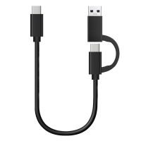 สายซิงค์ข้อมูล USB สายชาร์จ2 In 1แบบมัลติฟังก์ชันสำหรับแล็ปท็อปและแท็บเล็ตโทรศัพท์มือถืออุปกรณ์ชาร์จ A/c เป็น C