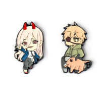 Anime Peripheral Chainsaw Man Power Pochita Denji Brooch Cartoon Metal Badge Pin Accessory|อะนิเมะเลื่อยลูกโซ่ต่อพ่วงคนอํานาจ Pochita Denji เข็มกลัดการ์ตูนโลหะตราปิ่นอุปกรณ์เสริม