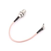 HVJ-F Type Female Jack To Crc9 Connector Male Right Angle Rg316 Pigtail Cable For Huawei Modem 15cm