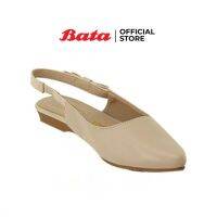 Bata LADIESCASUAL รองเท้าลำลองแฟชั่น BALLARINA ส้นแบน รัดส้น สีเบจ รหัส 5518529