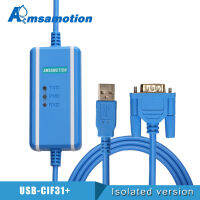 สวิตช์ USB CS1W-CIF31พอร์ตอนุกรมสายเคเบิลอุตสาหกรรม RS232พร้อมการประกันคุณภาพ USB-CIF31 USB-RS232