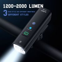 Sorider จักรยานไฟจักรยาน BR 2000 AI 1200 Lumens Lumens Lumens ความสว่างสูง Multi-Ftion ปั่นถนน MTB ความปลอดภัยไฟหน้ารถจักรยาน