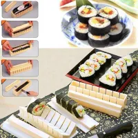 11pc/set New DIY Cooking Tools Roll Sushi Mold Home Kitchen Dinner Healthy Sushi Maker Kit Rice Mold Making Set -46