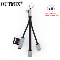 325วังฮีขายดี - / OUTMIX USB C HUB Type C OTG สาย USB 3.0 2.0 Hub SD Micro SD TF Card Reader OTG อะแดปเตอร์สำหรับโทรศัพท์ Android Data Reader